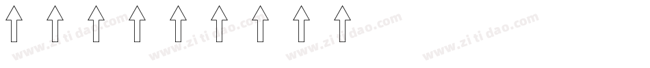 箭头2字体转换