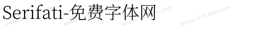 Serifati字体转换