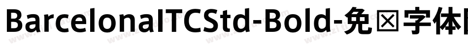 BarcelonaITCStd-Bold字体转换
