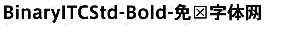 BinaryITCStd-Bold字体转换