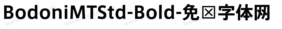 BodoniMTStd-Bold字体转换