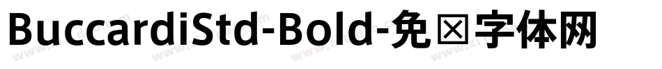 BuccardiStd-Bold字体转换