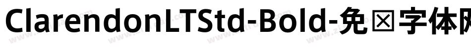ClarendonLTStd-Bold字体转换