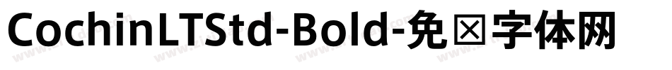 CochinLTStd-Bold字体转换