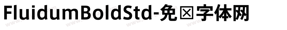 FluidumBoldStd字体转换