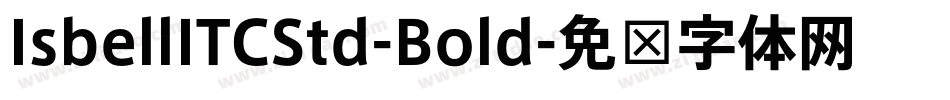 IsbellITCStd-Bold字体转换