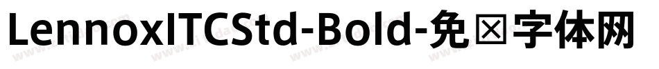 LennoxITCStd-Bold字体转换