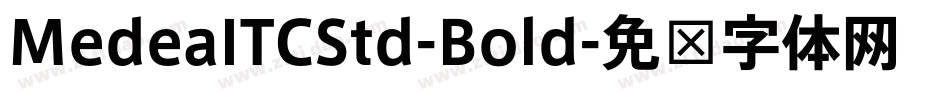 MedeaITCStd-Bold字体转换