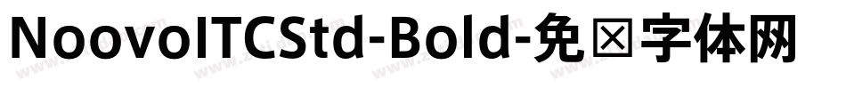 NoovoITCStd-Bold字体转换