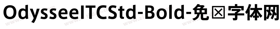 OdysseeITCStd-Bold字体转换