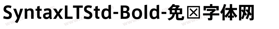 SyntaxLTStd-Bold字体转换