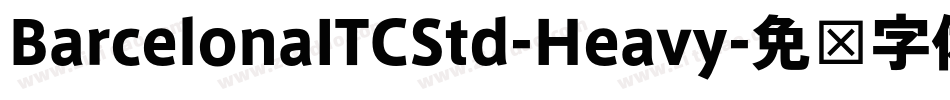 BarcelonaITCStd-Heavy字体转换