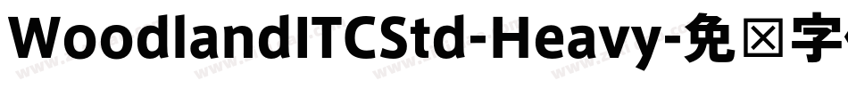 WoodlandITCStd-Heavy字体转换