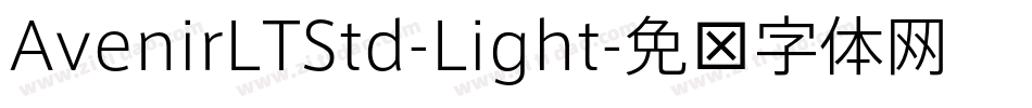 AvenirLTStd-Light字体转换