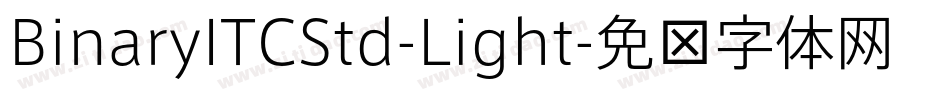 BinaryITCStd-Light字体转换