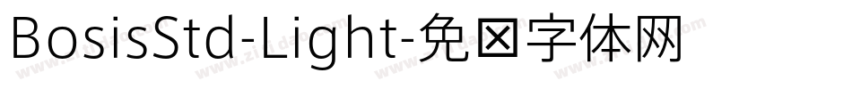 BosisStd-Light字体转换