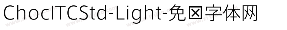 ChocITCStd-Light字体转换
