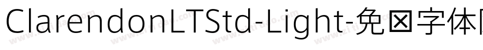 ClarendonLTStd-Light字体转换