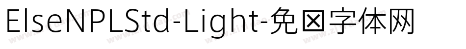 ElseNPLStd-Light字体转换