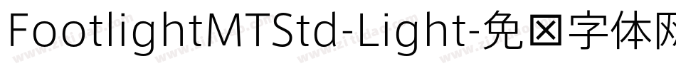 FootlightMTStd-Light字体转换