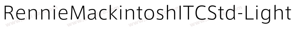 RennieMackintoshITCStd-Light字体转换