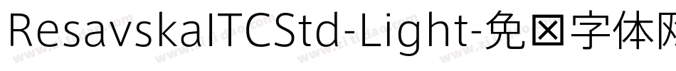 ResavskaITCStd-Light字体转换
