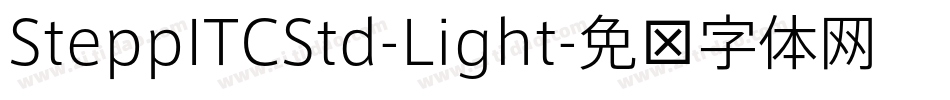SteppITCStd-Light字体转换