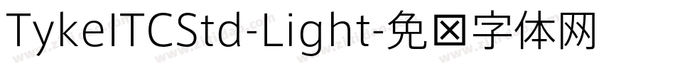 TykeITCStd-Light字体转换