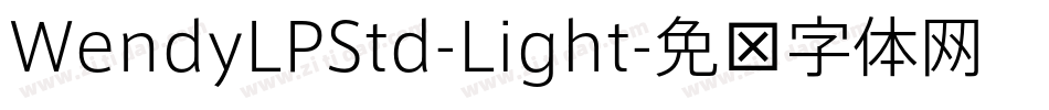 WendyLPStd-Light字体转换
