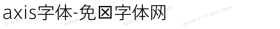 axis字体字体转换