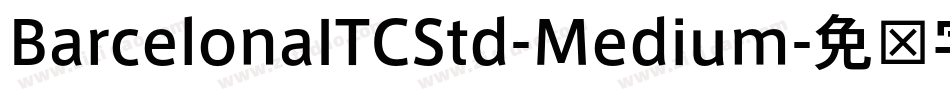 BarcelonaITCStd-Medium字体转换