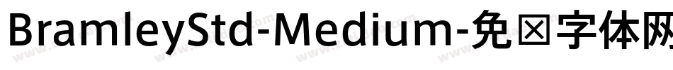 BramleyStd-Medium字体转换