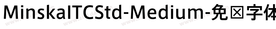 MinskaITCStd-Medium字体转换
