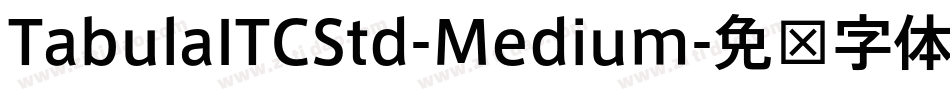 TabulaITCStd-Medium字体转换