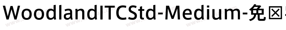 WoodlandITCStd-Medium字体转换