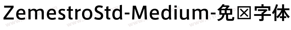 ZemestroStd-Medium字体转换