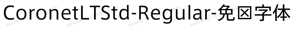 CoronetLTStd-Regular字体转换