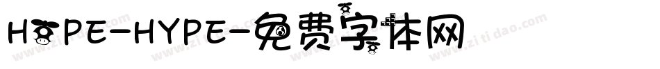 HOPE-HYPE字体转换