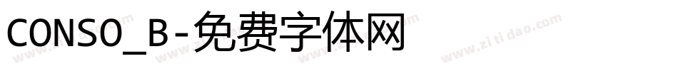 CONSO_B字体转换