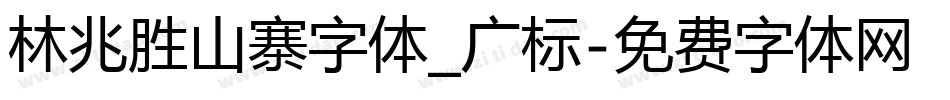林兆胜山寨字体_广标字体转换