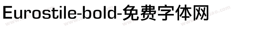 Eurostile-bold字体转换