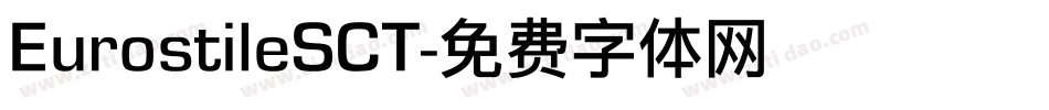 EurostileSCT字体转换