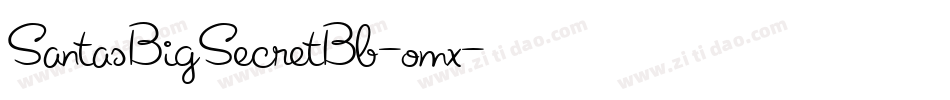 SantasBigSecretBb-omx字体转换