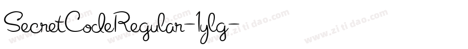 SecretCodeRegular-1ylg字体转换
