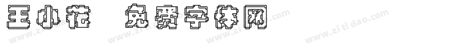 王小花字体转换