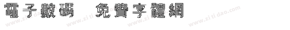 电子数码字体转换