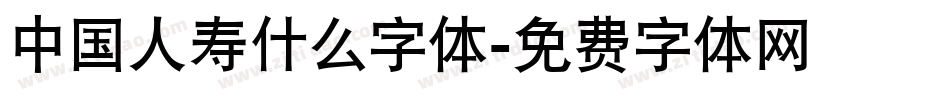 中国人寿什么字体字体转换