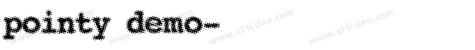 pointy_demo字体转换
