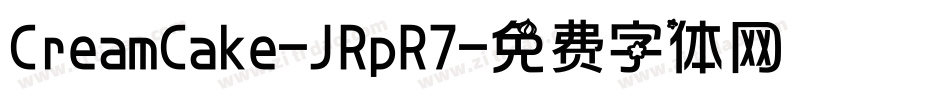 CreamCake-JRpR7字体转换