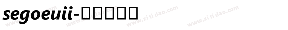 segoeuii字体转换